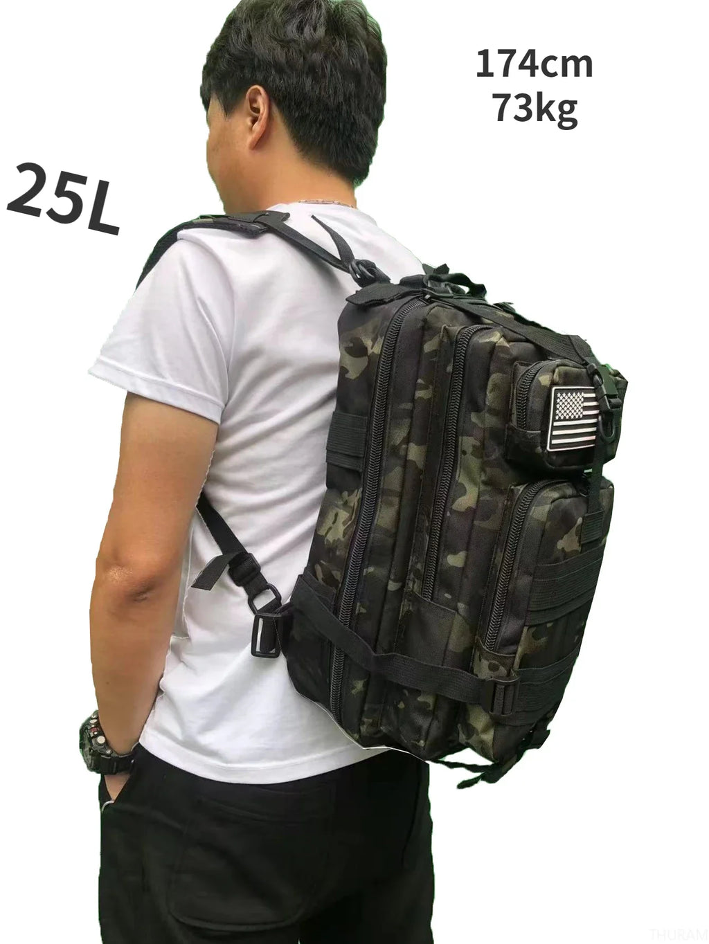 25L/50L Sturdy Nylon Waterproof Tactical Sports Trekking Fishing Hunting Camping Hiking Bag Backpack Outdoor Rucksacks