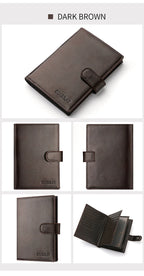 Stylish Travel Passport Bag Multi-Card Card Holder Portable Multi-Function Men's Wallet