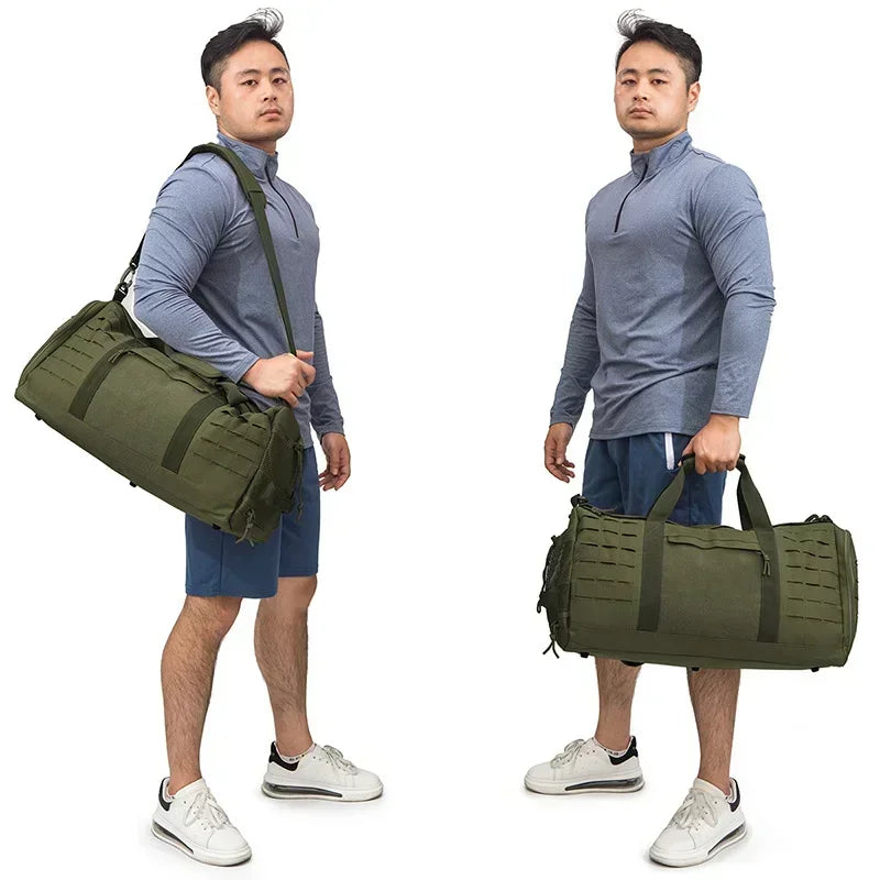 40L Tactical Travel Bag For Men Fitness Duffel Bag Basketball Weekender Bag carry on luggage Outdoor camping equipment
