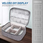 Portable Digital Storage Bag USB Gadget Waterproof Cable Organizer Pouch Electronics Devices Accessories Pack Supplies