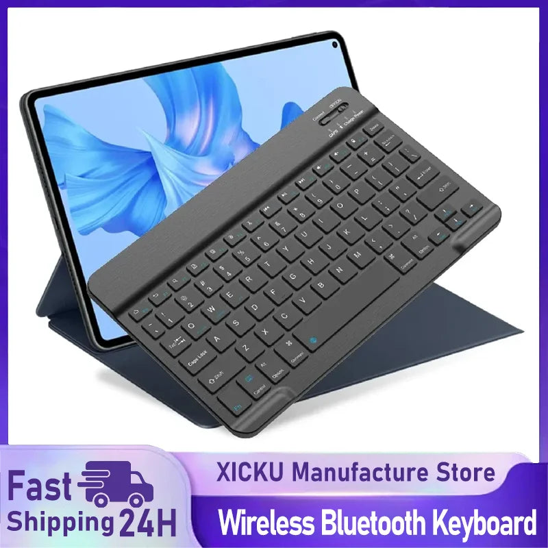 Bluetooth Keyboard for iPad 10th Generation iPad Pro 13 12 11 10 9 8 7 Inch iPad Air 13 11th iPad Mini Samsung Xiaomi Tablets