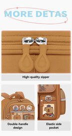 Capybara School Bag Waterproof Backpack Large Capacity Alleviate Burden Protecting Spine Widen Straps Backpack for Students Gift