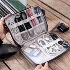 Portable Digital Storage Bag USB Gadget Waterproof Cable Organizer Pouch Electronics Devices Accessories Pack Supplies
