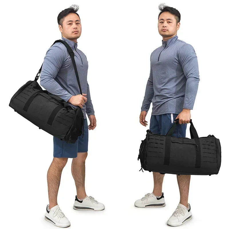 40L Tactical Travel Bag For Men Fitness Duffel Bag Basketball Weekender Bag carry on luggage Outdoor camping equipment