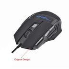 Wired Gaming Mouse 5500DPI 7-Color LED Backlight Optical Mouse Gamer USB 7 Buttons PC Gamer Computer Laptop Desktop Mice
