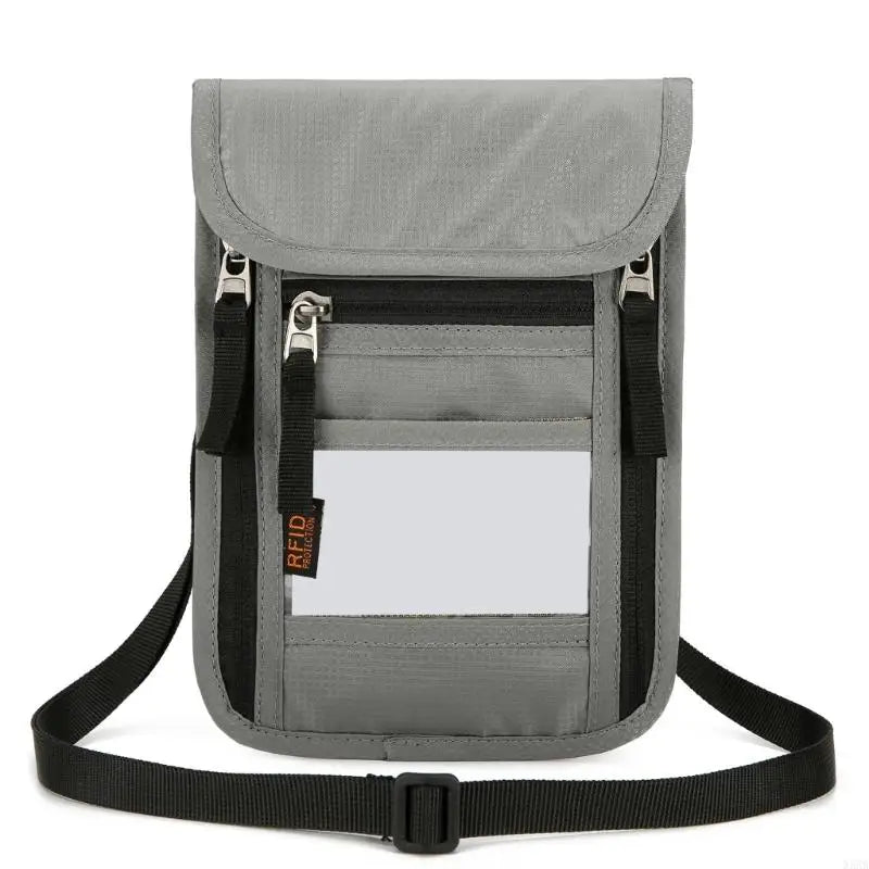 X5XA Travel Wallet Neck Holder Travel Crossbody Bag for Women and Man