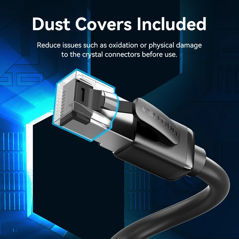 Vention CAT8 Ethernet Cable 40Gbps 2000MHz CAT 8 Networking High Speed Internet Lan Cord for PC Laptops PS5 4 Router RJ45 Cable