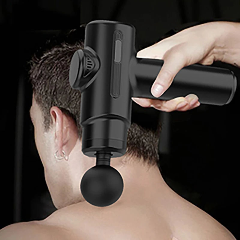 Electric Massage Gun Deep Tissue Facial Massgaer 8 Heads Arms Back Leg Muscle Relaxing For Body Back Arm Sport Fitness