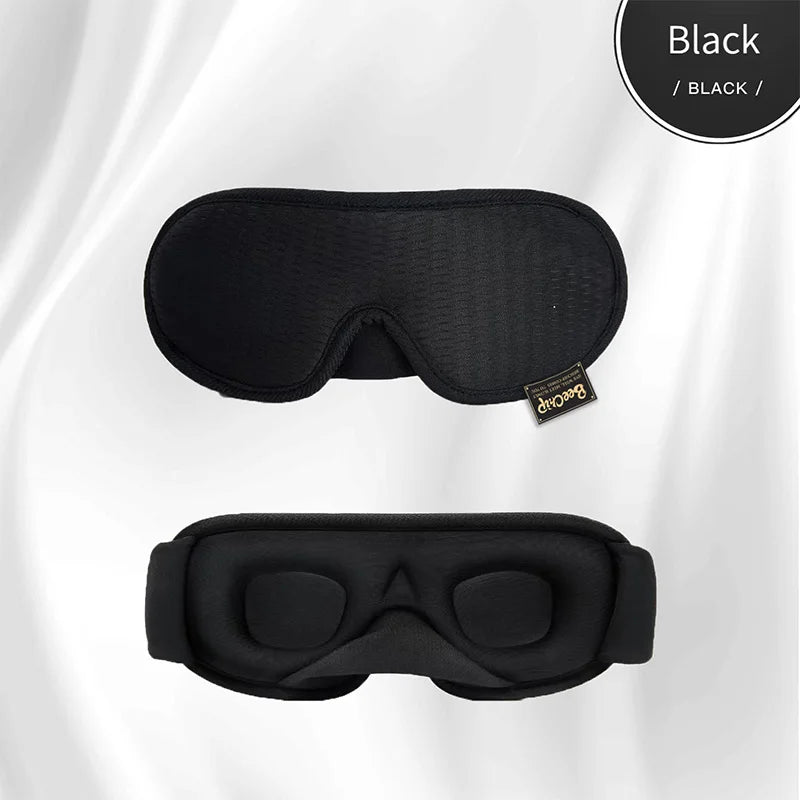 Black 3D Eye Mask Breathable Shading Sleeping Hot Sales Eye Mask Adjustable Strap Sleep Mask