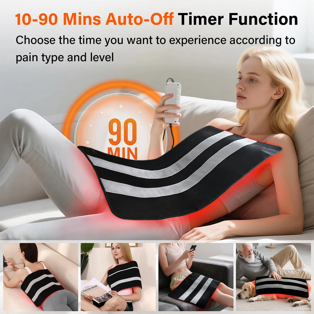 Hot selling：Hot Selling Red Light Therapy Mat for Full Body Temperature Control Flexible Mat Full Body Red Light Treatment for Y