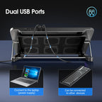 Coolcold 15.6-17.3inch Laptop Cooling Pad with 6 Quiet Fans,7 Height Wind Speed Adjustable,Laptop Cooer With Mobile Phone holder