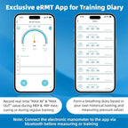 Breathing Trainer with Electric Manometer for Lung Expander Respiratory Muscle Trainer Therapy Inspiratory Expiratory