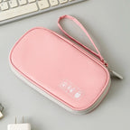 Portable Travel Accessories Organizer Pouch for Power Bank Phone Anti Shock Earbuds Case Handheld Small Electronics Storage Bag