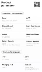 2025 COLMI R12 Smart Ring with Display Screen and Touch, Wireless Charging, Health Manager, 5 ATM Waterproof For Men Women