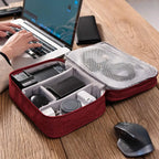 Portable Digital Storage Bag USB Gadget Waterproof Cable Organizer Pouch Electronics Devices Accessories Pack Supplies