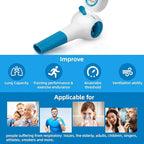 Breathing Trainer with Electric Manometer for Lung Expander Respiratory Muscle Trainer Therapy Inspiratory Expiratory