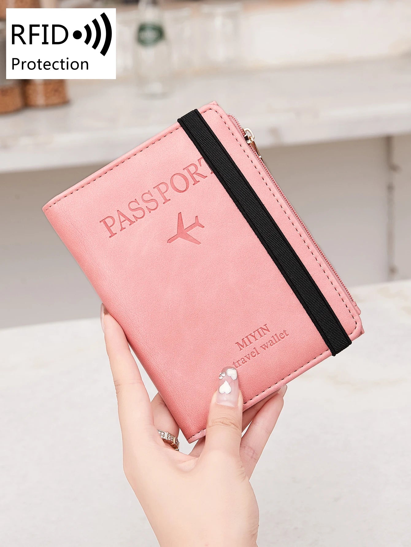 Women Men RFID Vintage Business Passport Covers Holder Multi-Function ID Bank Card PU Leather Wallet Case Travel Accessories