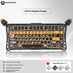 Gravastar K1 Mechanical Keyboard Bluetooth Wireless Aluminium Alloy Tri-Mode RGB Light E-sports Gaming Keyboard PC Accessories