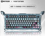 Gravastar K1 Mechanical Keyboard Bluetooth Wireless Aluminium Alloy Tri-Mode RGB Light E-sports Gaming Keyboard PC Accessories