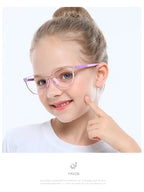 Blue Light Blocking Glasses for Kids Computer Glasses TR90 Frame Clear Lens Girl Boy Video Gaming Children Safety Eyewear