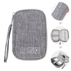 Portable Digital Storage Bag USB Gadget Waterproof Cable Organizer Pouch Electronics Devices Accessories Pack Supplies