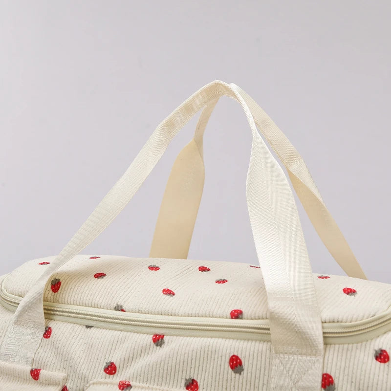 Corduroy Travel Tote Bag Large Capacity Carry On Travel Bag With Shoe Compartment Sports Fitness Bags For Women Duffle Bags