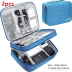 Portable Digital Storage Bag USB Gadget Waterproof Cable Organizer Pouch Electronics Devices Accessories Pack Supplies