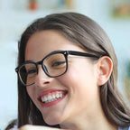 Classical Blue Light Blocking Glasses Square Computer Glasses Nerd Eyeglasses Frame Anti Blue Ray Computer Game Glasses