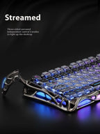 Gravastar K1 Mechanical Keyboard Bluetooth Wireless Aluminium Alloy Tri-Mode RGB Light E-sports Gaming Keyboard PC Accessories