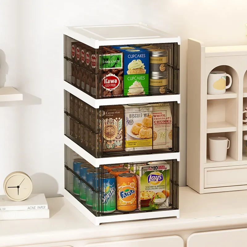 Dustproof 1/3/6 Layers Foldable Shoes Box Stackable Transparent Thickened Plastic Bins Sneaker Shoe Organizer Cabinet Organizers