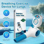 Breathing Trainer with Electric Manometer for Lung Expander Respiratory Muscle Trainer Therapy Inspiratory Expiratory