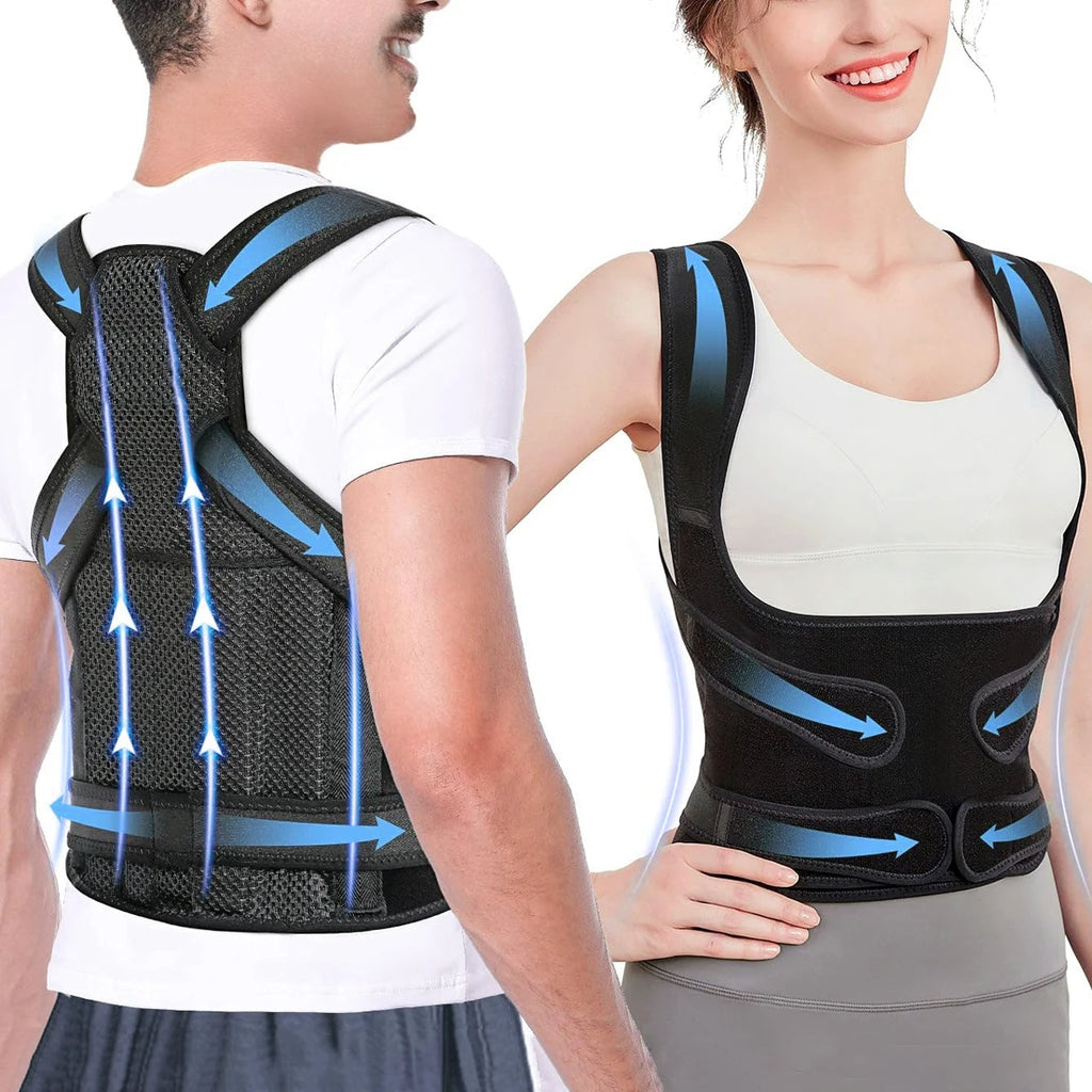 Posture Corrector for Men&Women,Shoulder Straightener Upper&Lower Back Brace Adjustable Support Waist Back Pain Relief