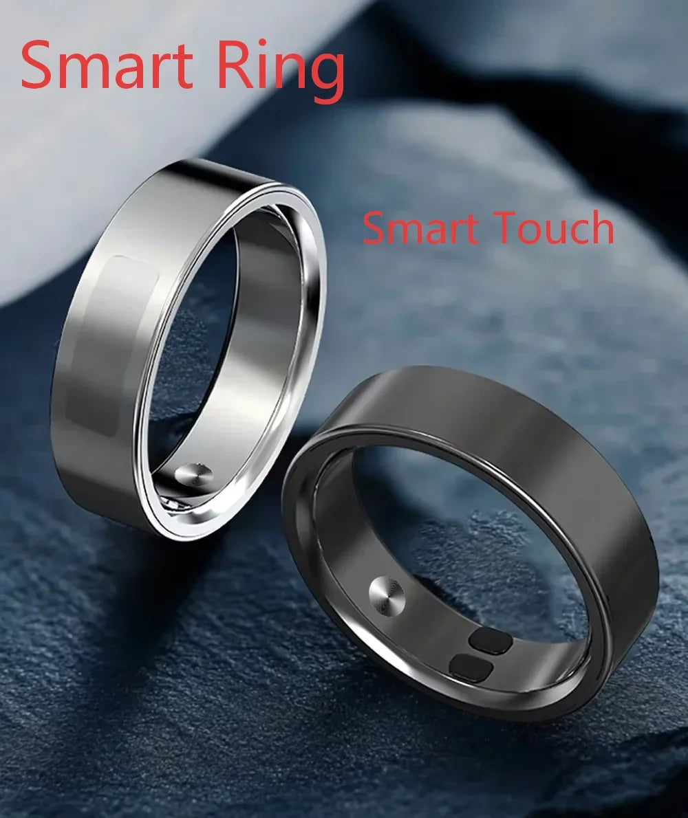 Qino K21 Smart Ring New Health Monitor with Smart Touch Multi-Sport Mode 5ATM Waterproof Skin Temperature Measurement  Charg