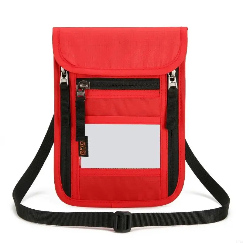 X5XA Travel Wallet Neck Holder Travel Crossbody Bag for Women and Man