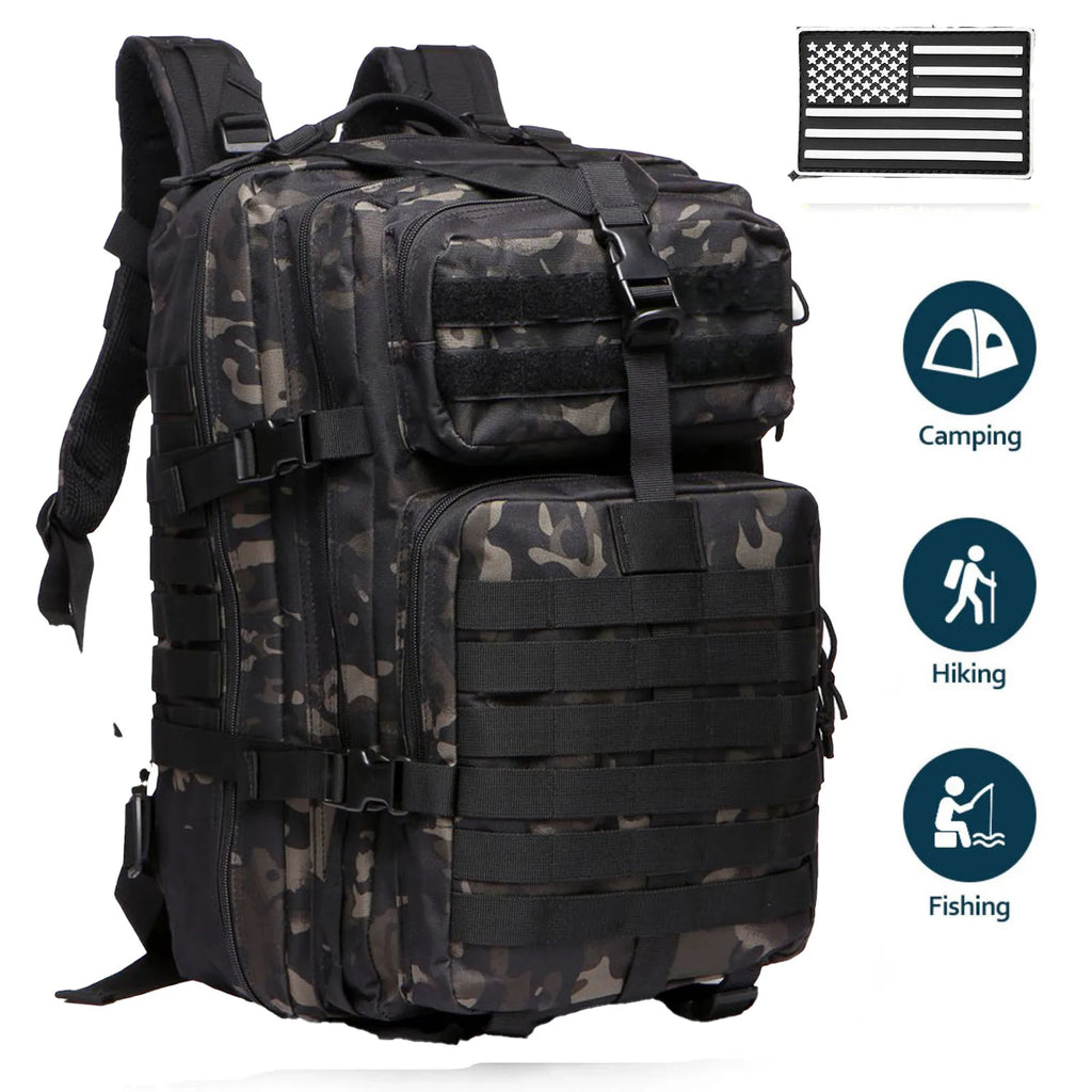 25L/50L Sturdy Nylon Waterproof Tactical Sports Trekking Fishing Hunting Camping Hiking Bag Backpack Outdoor Rucksacks