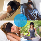 Bluetooth 3D Eye Mask Headphones Music Sleeping Headband Earphones Soft Elastic Comfortable Wireless Headset Sleep Eye Mask