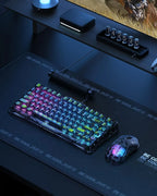 Gravastar K1 Mechanical Keyboard Bluetooth Wireless Aluminium Alloy Tri-Mode RGB Light E-sports Gaming Keyboard PC Accessories