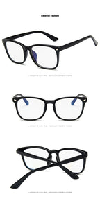 Blue Light Blocking Glasses Fashion Square Fake Eyelasses Anti Uv Ray Computer Gaming For Women And Men